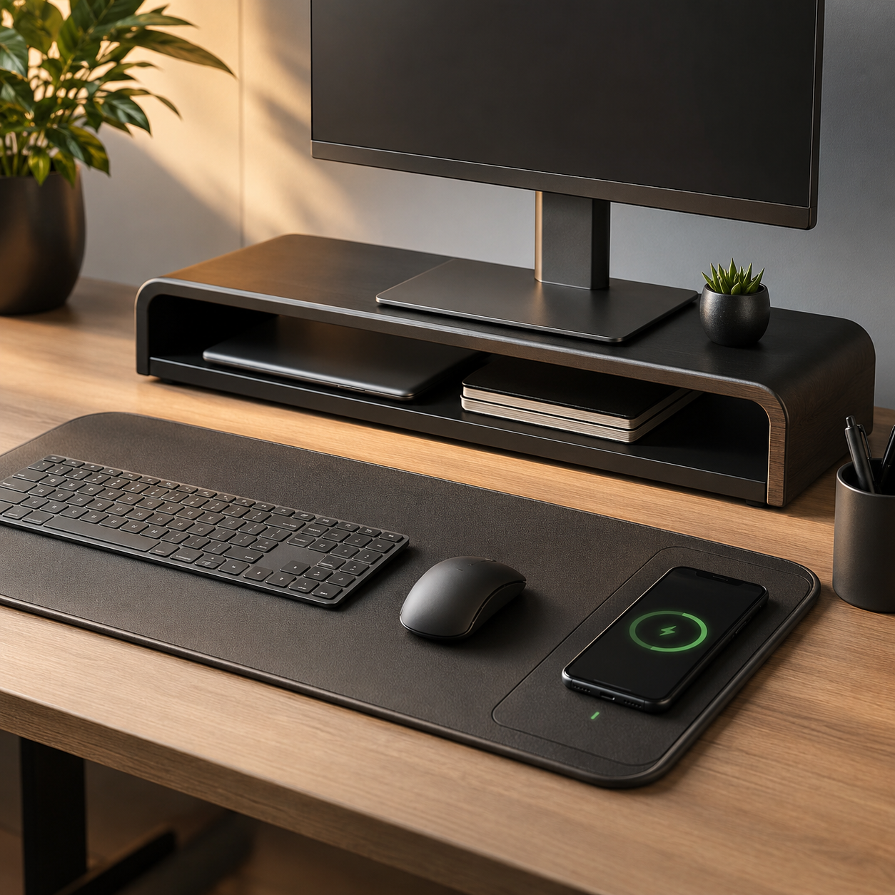 Wireless Charging Desk Pad